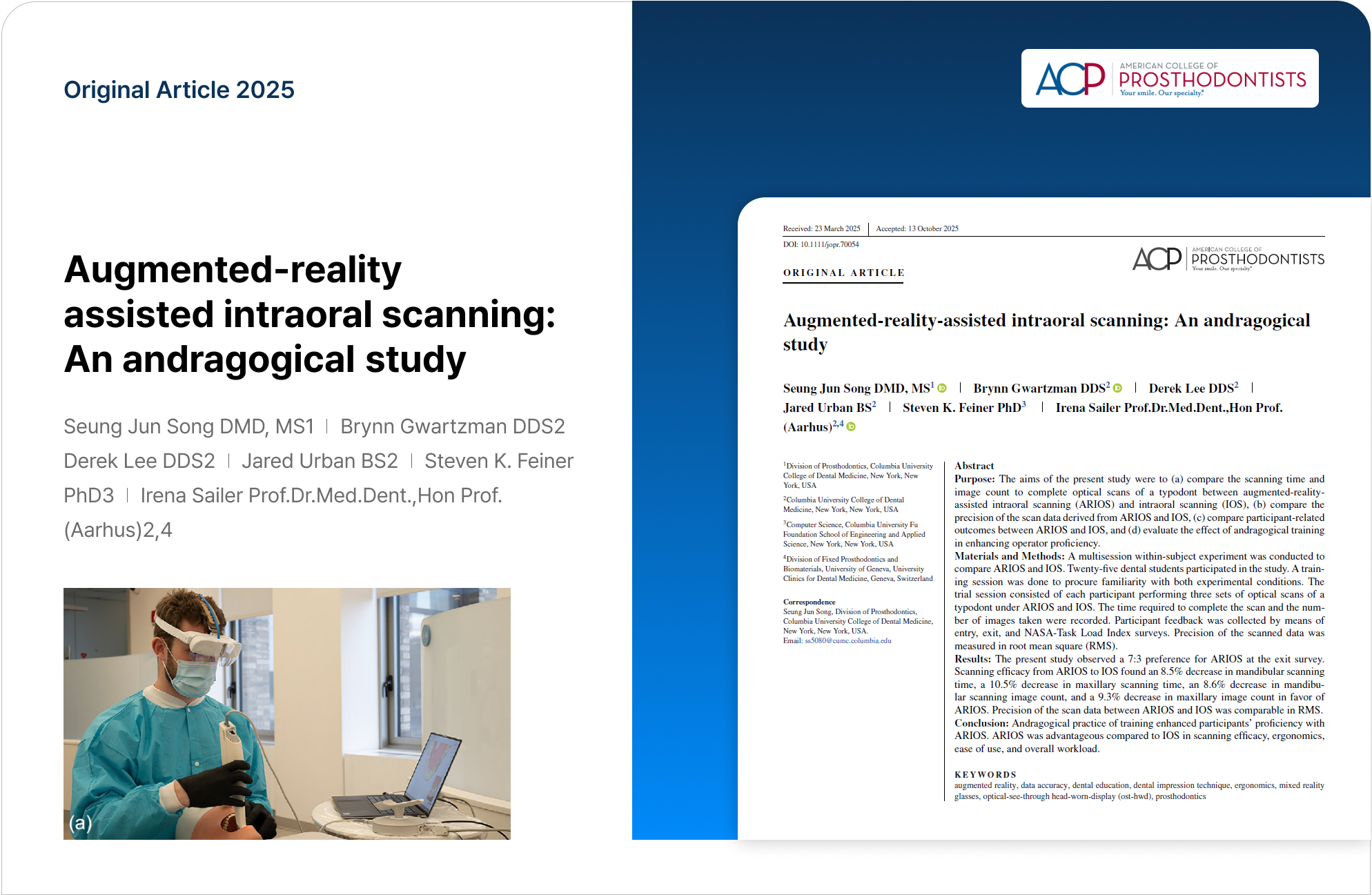 Augmented reality assisted intraoral scanning An andragogical study 3