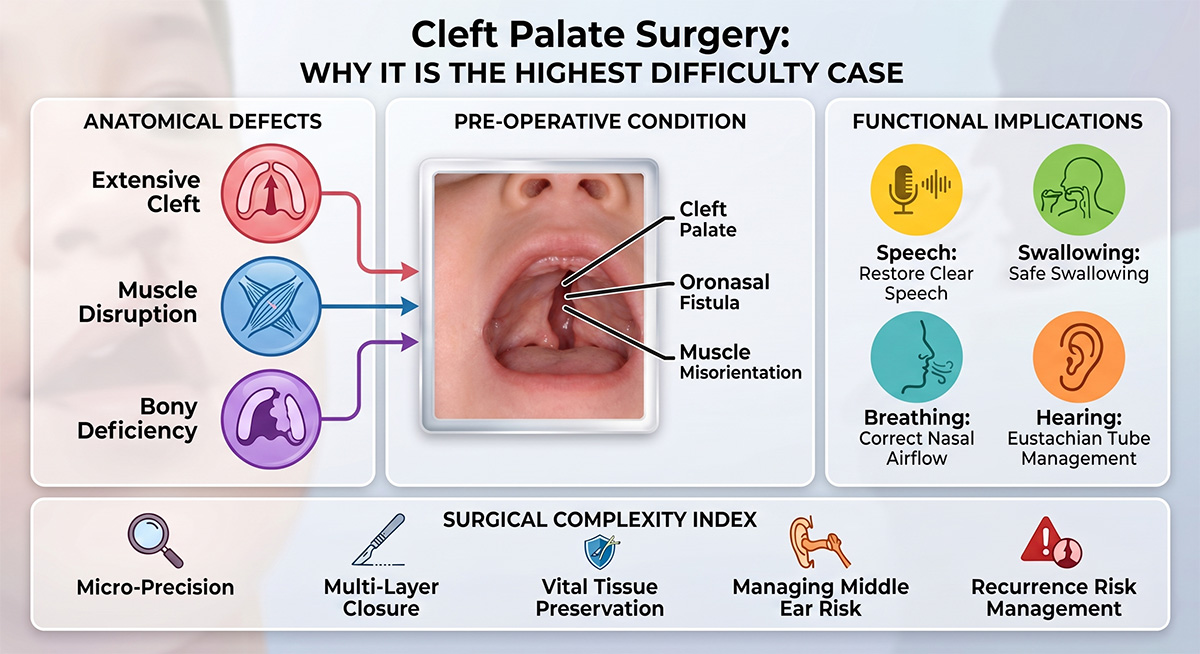 Cleft Palate Surgery WHY IT IS THE HIGHEST DIFFICULTY CASE